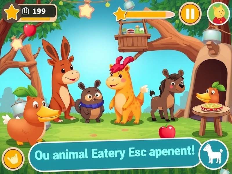 Animal Eatery Escapade Game Screenshot